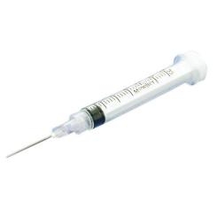 Vivid Hypoject Syringes with Needles - 3 cc Syringe with 22g x 1